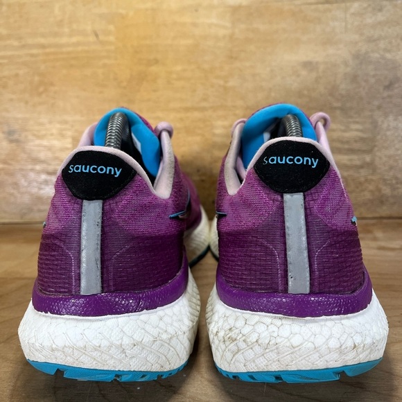 Saucony Triumph 19 Womens Sz 11.5 Running Shoes Sneakers Razzle Blaze S10678-30 - Picture 5 of 12